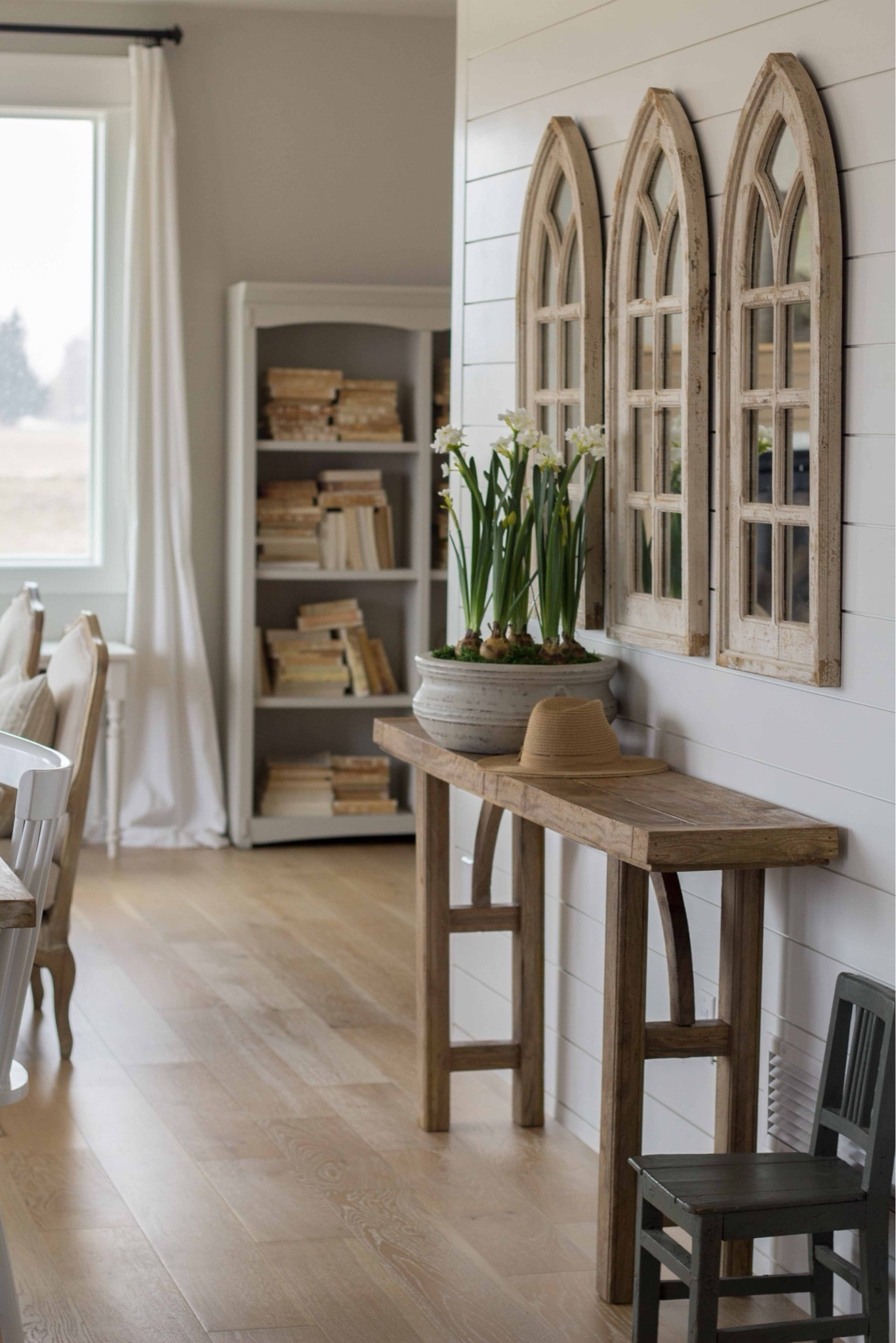 Linking items in our living room view, along with a few similar gothic window mirrors (mine were kind of a one-of-a-kind find 7 years ago). Our console table is “reclaimed pine” and it’s 30% off! 

#LTKstyletip #LTKsalealert #LTKhome