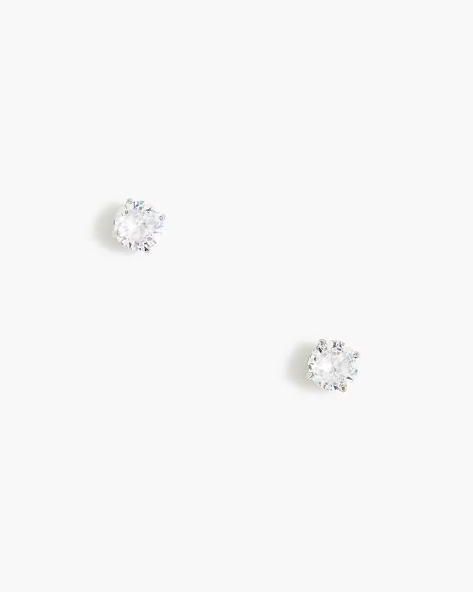 Cubic zirconia stud earrings | J.Crew Factory