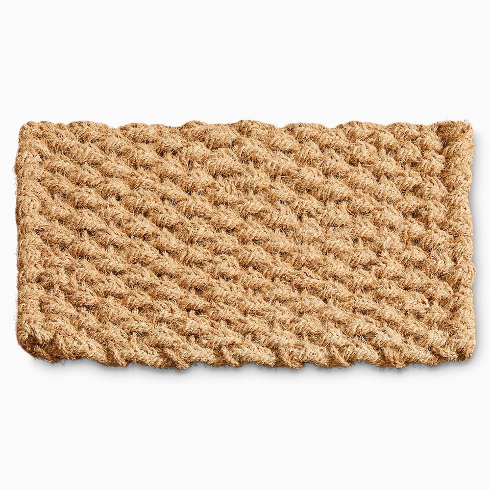 Solid Woven Doormat, 18x30, Natural | West Elm (US)