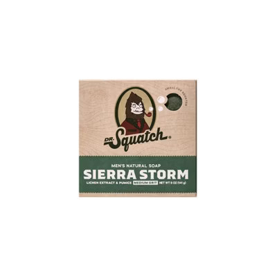 DR. SQUATCH Men's All Natural Bar Soap - Sierra Storm - 5oz | Target