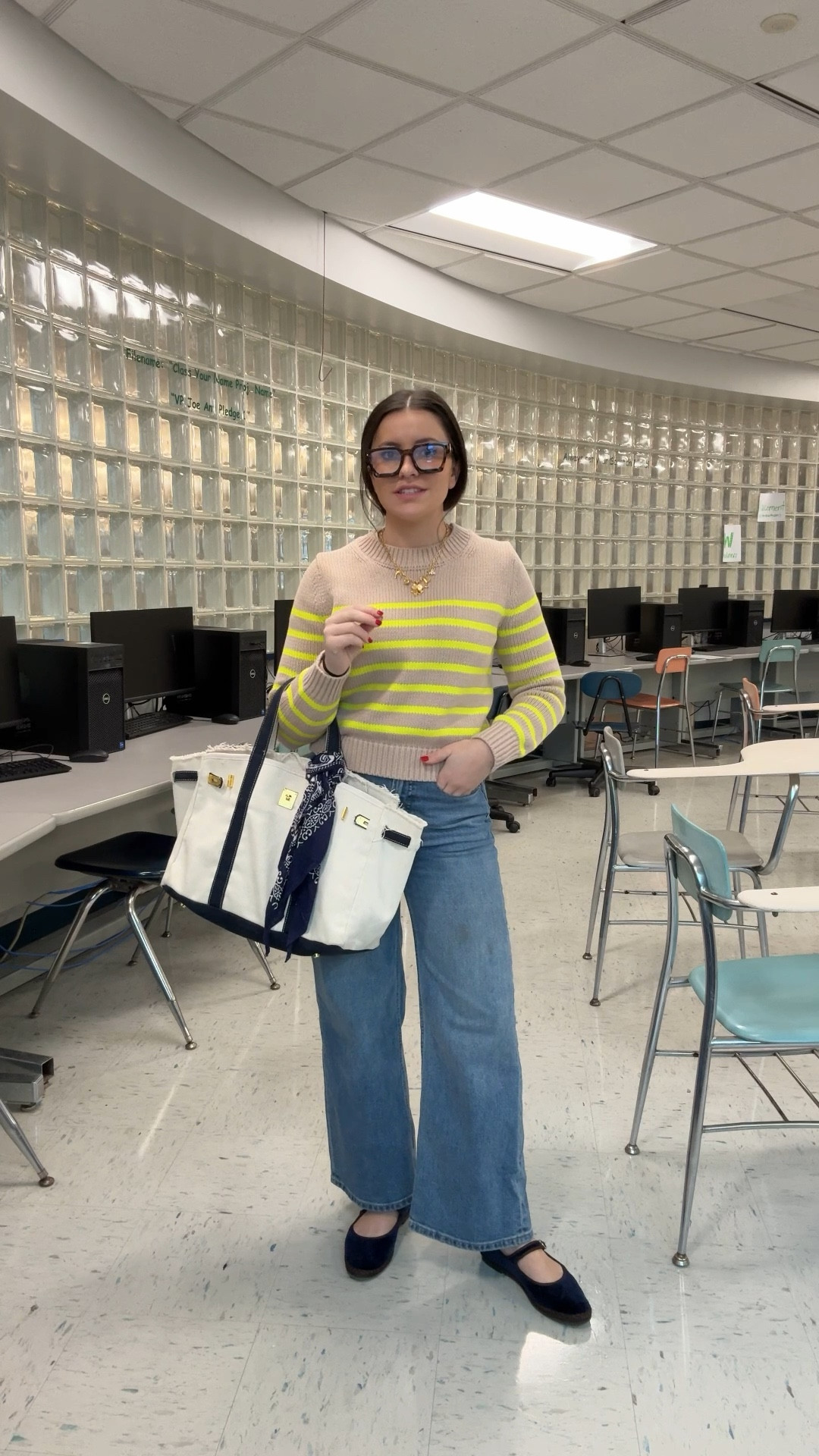 Recent teacher outfit 🤍