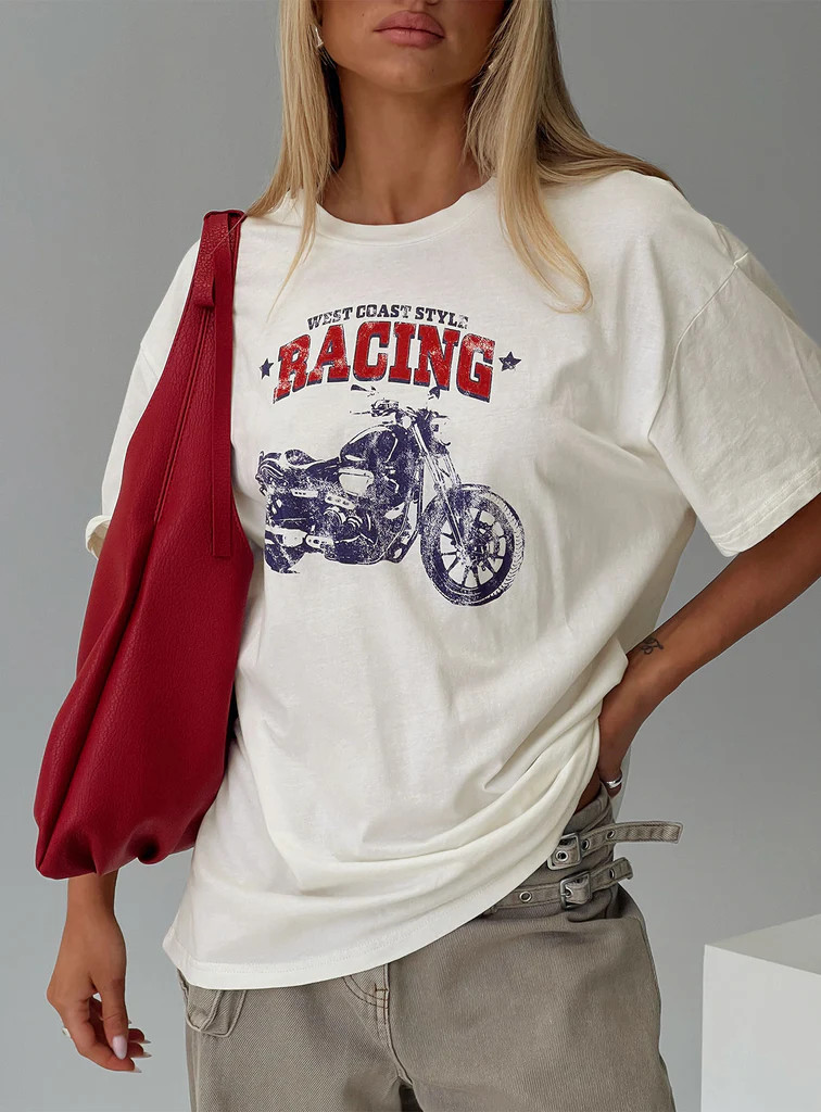 West Coast Style Oversized Top White | Princess Polly US