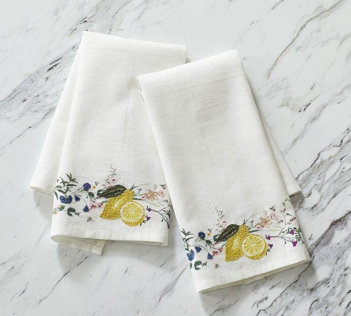 Monique Lhuillier Positano Guest Towels | Pottery Barn (US)