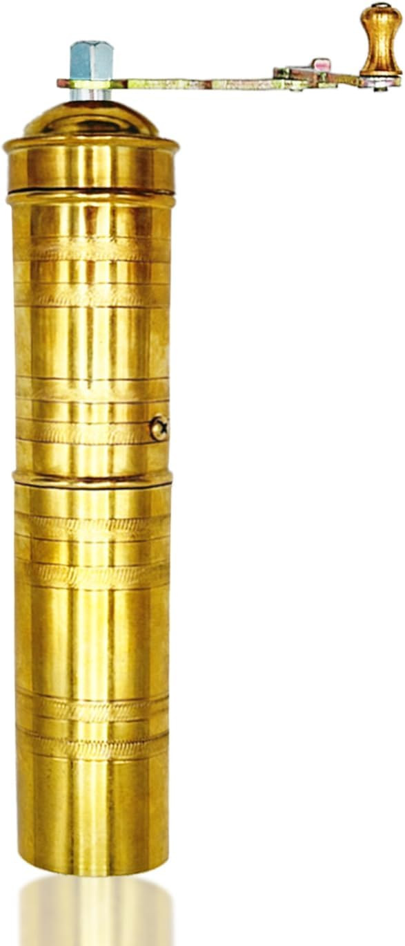 Handmade Brass 9 Inch Manual Coffee Grinder Large Pepper Mill With Handle Proper For Fresh Coffee... | Amazon (US)