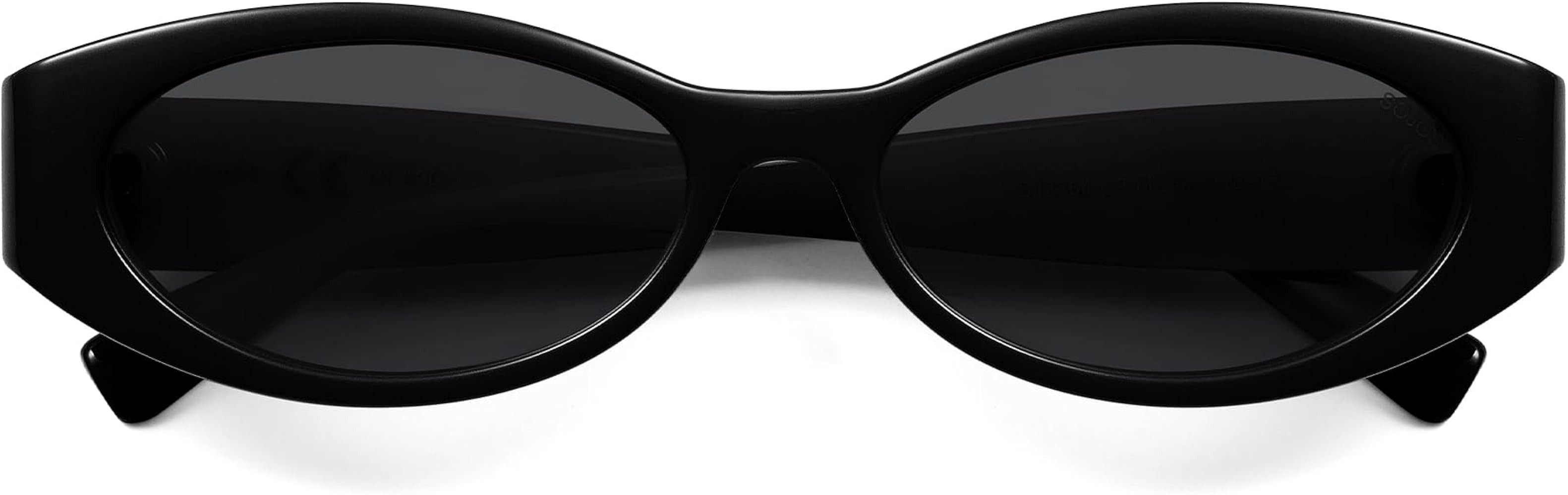 SOJOS Trendy Oval Polarized Sunglasses Womens Retro Narrow Chic Thin Y2k Sunnies SJ2364 | Amazon (US)