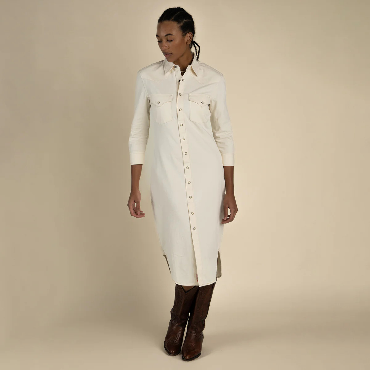 The Annie Pearl Snap Shirtdress | Sendero Provisions Co.
