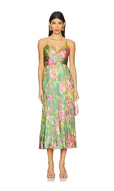 ASTR the Label Maeve Dress in Green Pink Floral from Revolve.com | Revolve Clothing (Global)