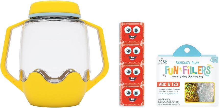 Glo Pals Sensory Play Pack Bundle with Sensory Play Jar, Red Sammy Light-Up Cubes, & Fun Fillers ... | Amazon (US)