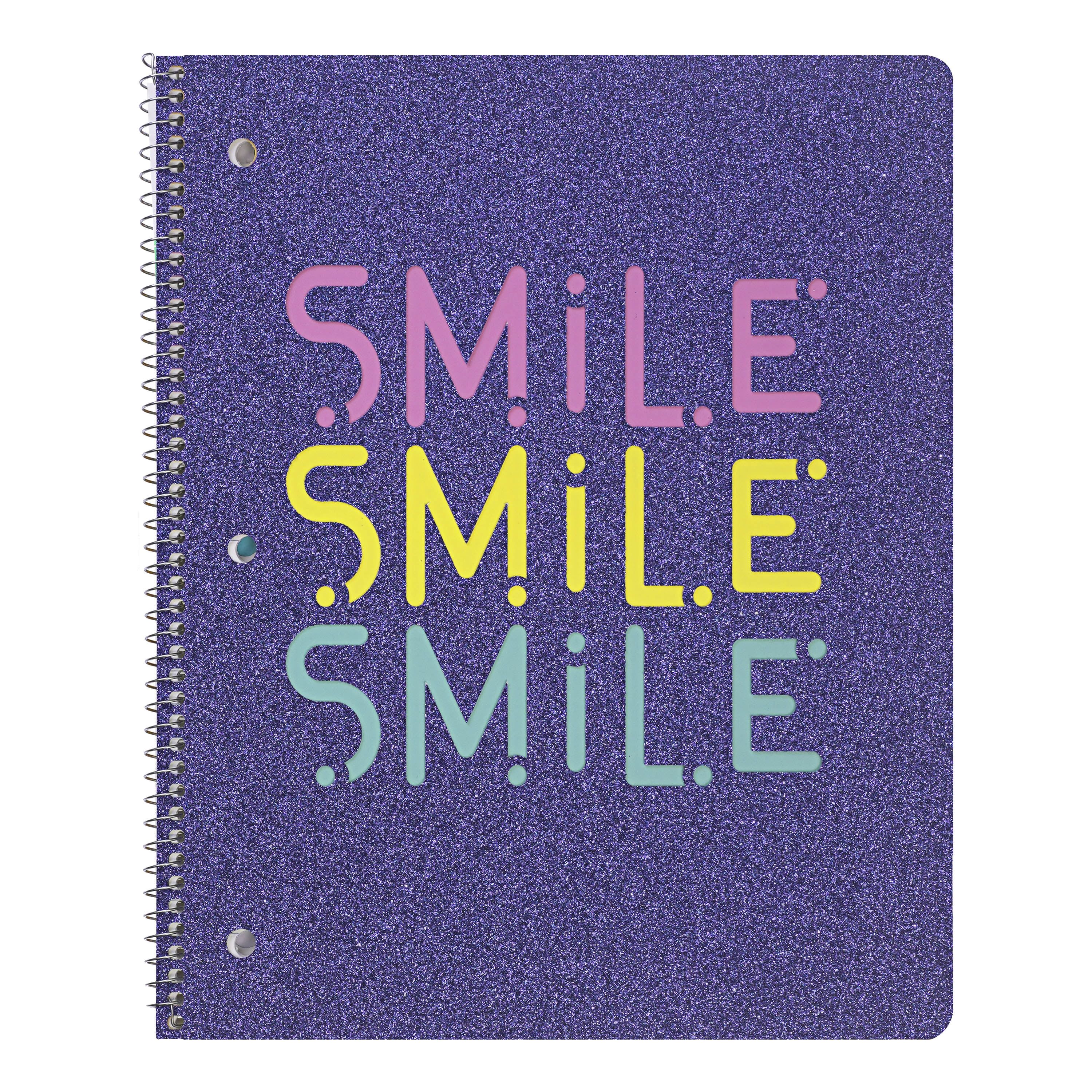 U Style Glitterally 1 Subject Notebook, 80 Sheets, Wide Rule, 3323 - Walmart.com | Walmart (US)