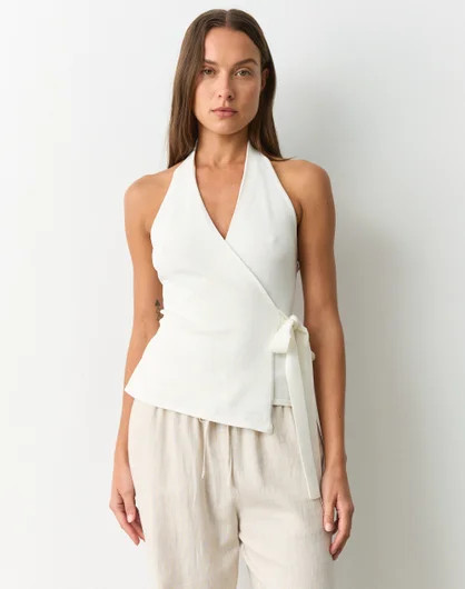 Knit Wrap Halter Top | Glassons (Australia)