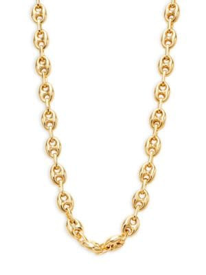 14K Yellow Goldplated Sterling Silver Mariner Link Chain Necklace | Saks Fifth Avenue OFF 5TH