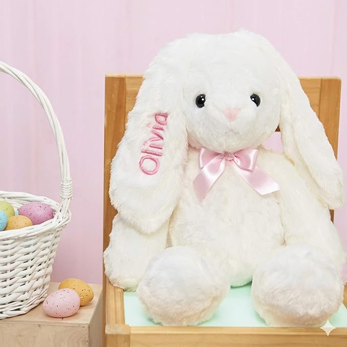 DIBSIES Personalized Hoppity Floppity Bunny 18" (Pink) | Amazon (US)