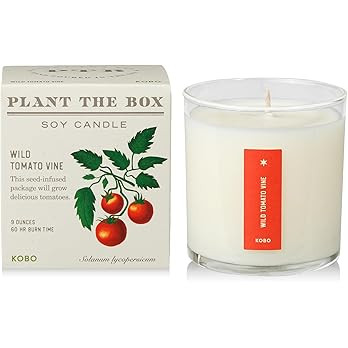 KOBO Wild Tomato Vine Candle with Plantable Box (9 oz) | Plant The Box Collection, 100% Pure Soy ... | Amazon (US)