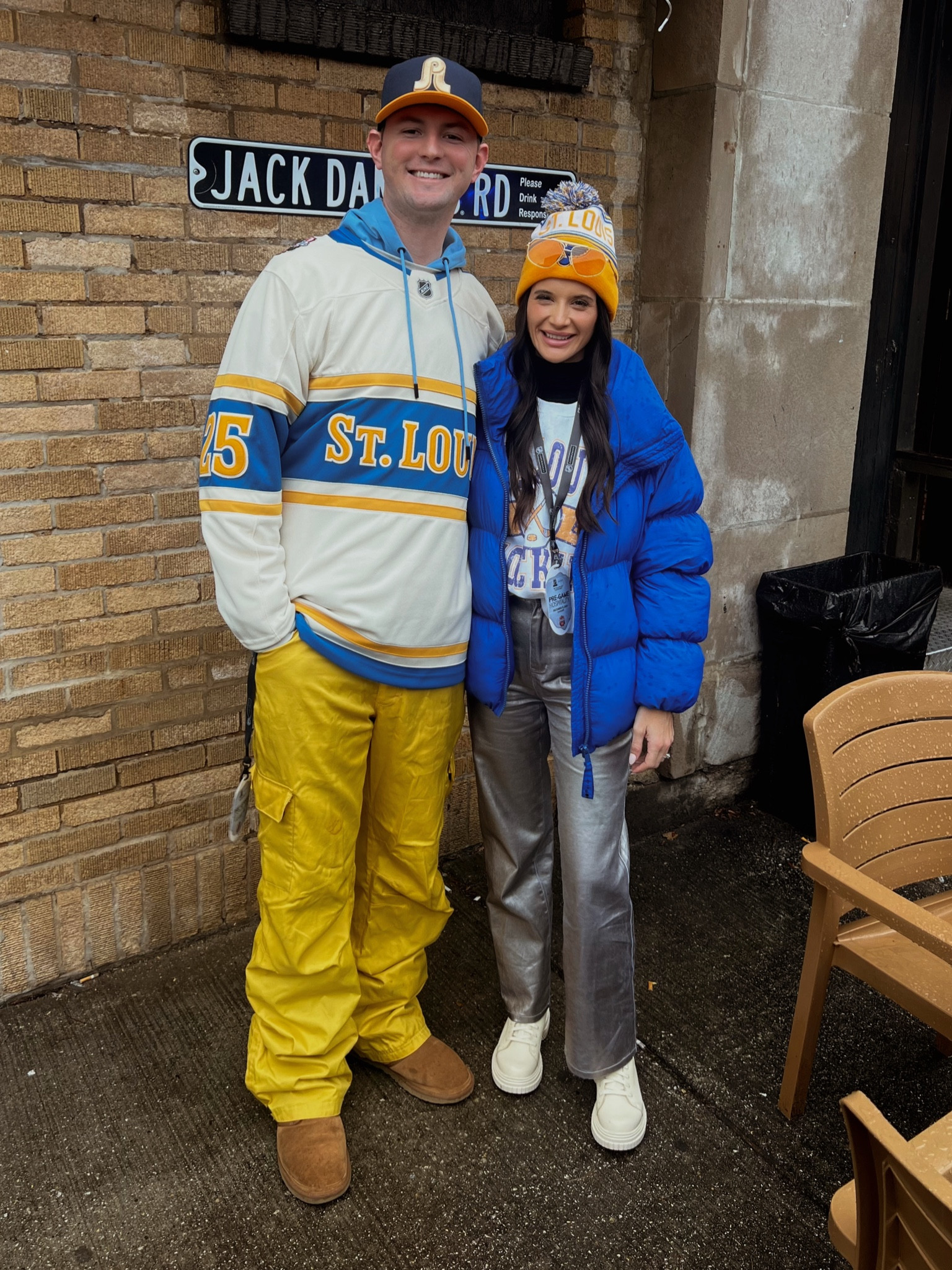 Hockey | sports | St. Louis | beanie | puffer | metallic | game day | ski | Etsy | Missouri | Chicago | tailgate | outerwear | winter coat | blue & yellow | boots | ice skate | winter outfit | cold weather 

#LTKSeasonal #LTKActive #LTKU