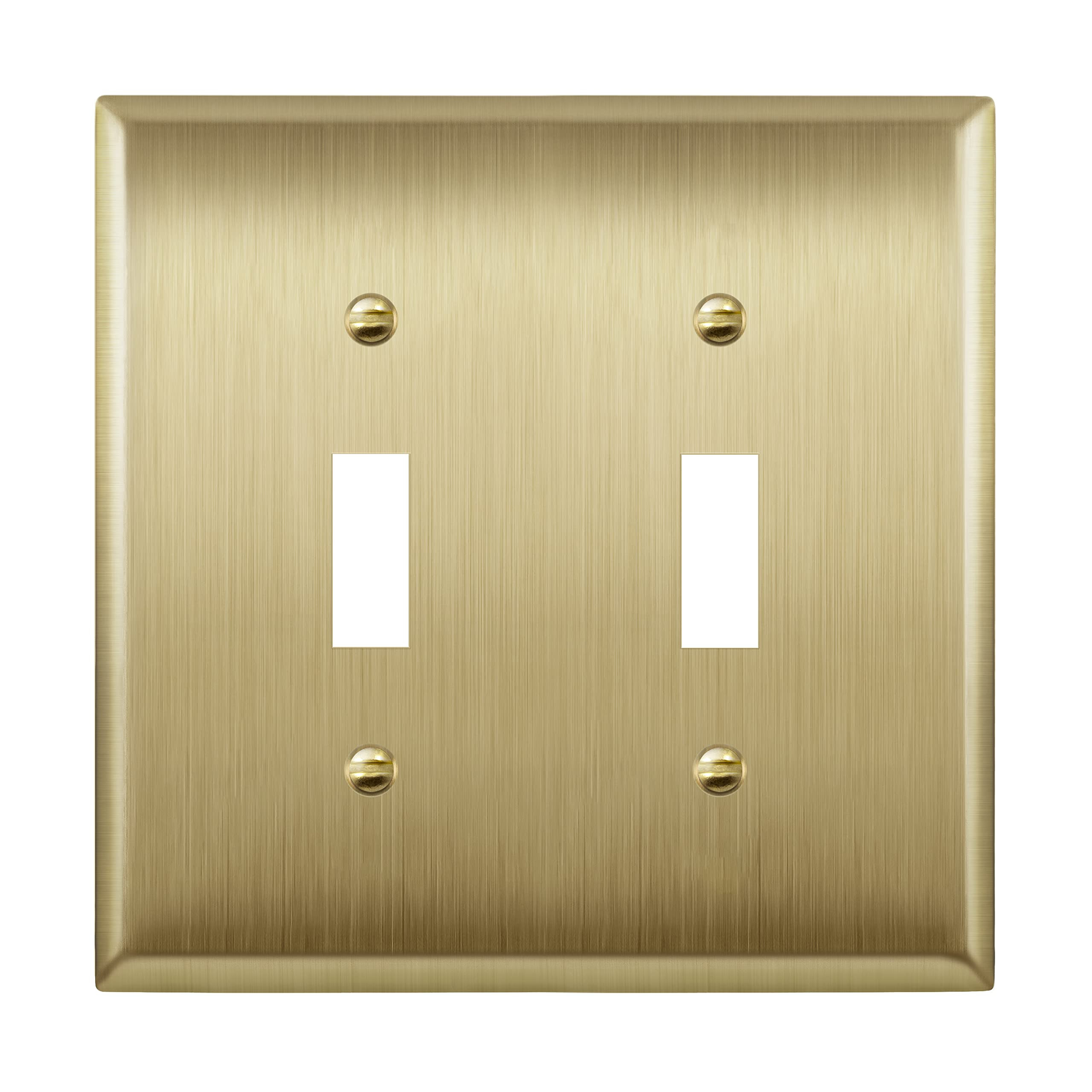 LIDER Toggle Light Switch Metal Wall Plate, Stainless Steel Switch Cover, Corrosion Resistant, Mi... | Amazon (US)