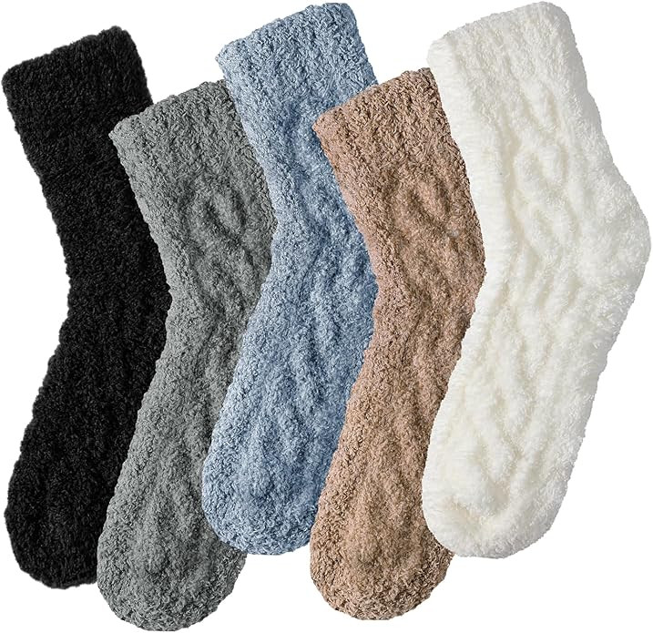 Premillow Womens Fuzzy Socks Fluffy Socks Women Winter Cozy Socks Warm Slipper Socks Home Sleepin... | Amazon (US)