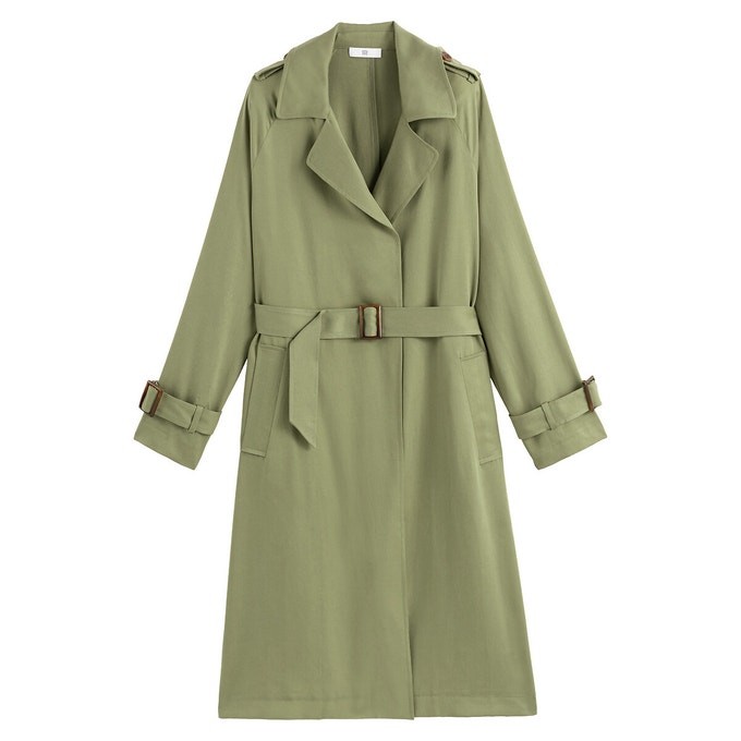 Trench long fluide en lyocell | La Redoute (FR)