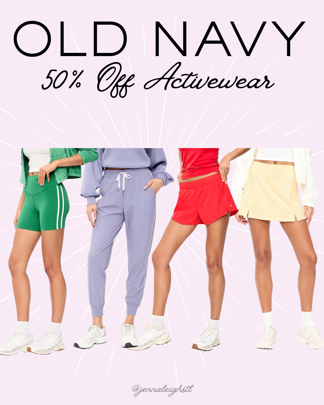 Today only snag 50% off activewear at Old Navy. 

 #LTKActive #LTKSaleAlert #LTKMidsize