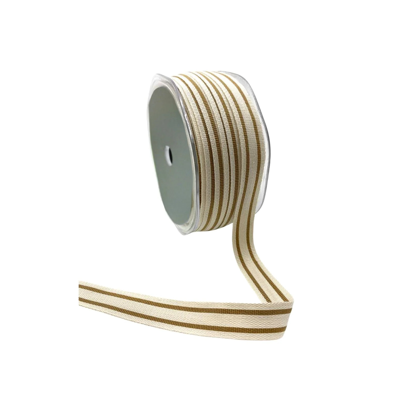 5/8" Camel Stripe Ribbon | Brooke & Lou | Brooke and Lou