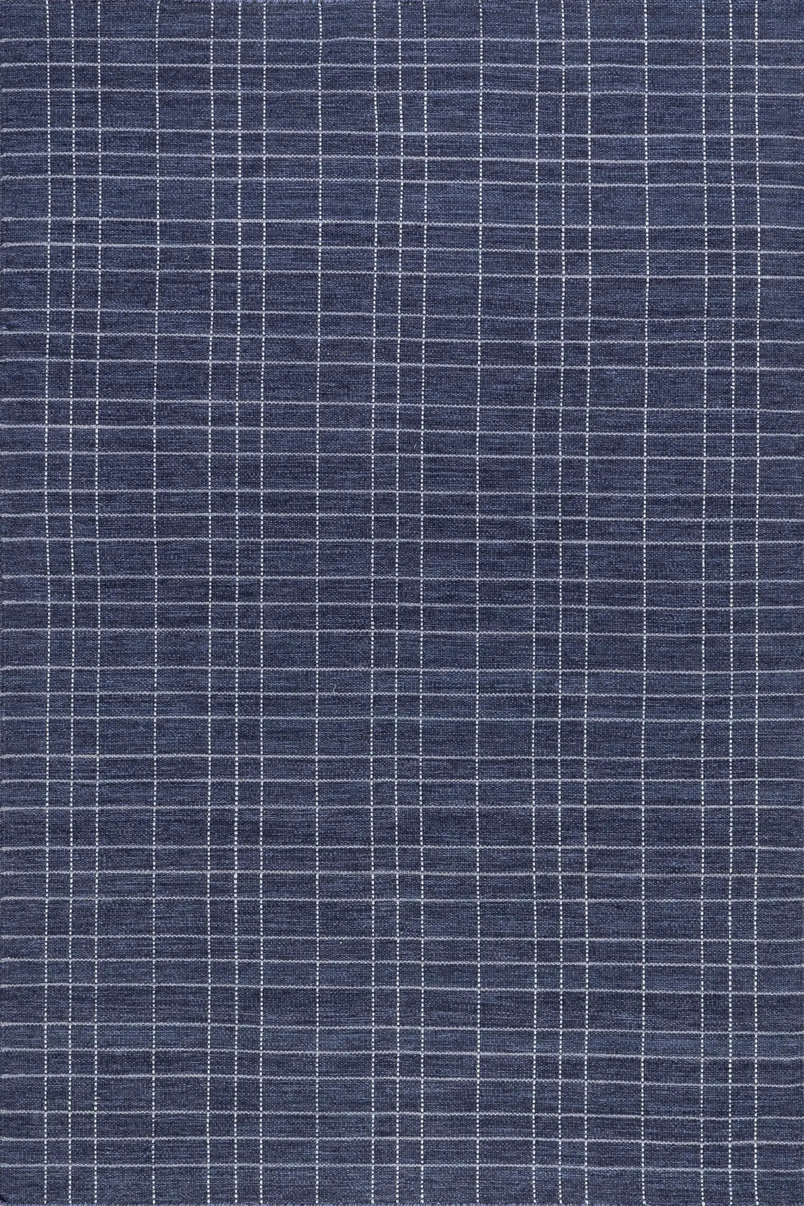 Charlie Plaid Wool Rug | Blue | Rugs USA