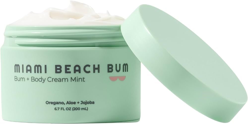 Miami Beach Bum, Bum + Body Cream, Daily Moisturizer For Total Skin Health, Body Acne Treatment, ... | Amazon (US)