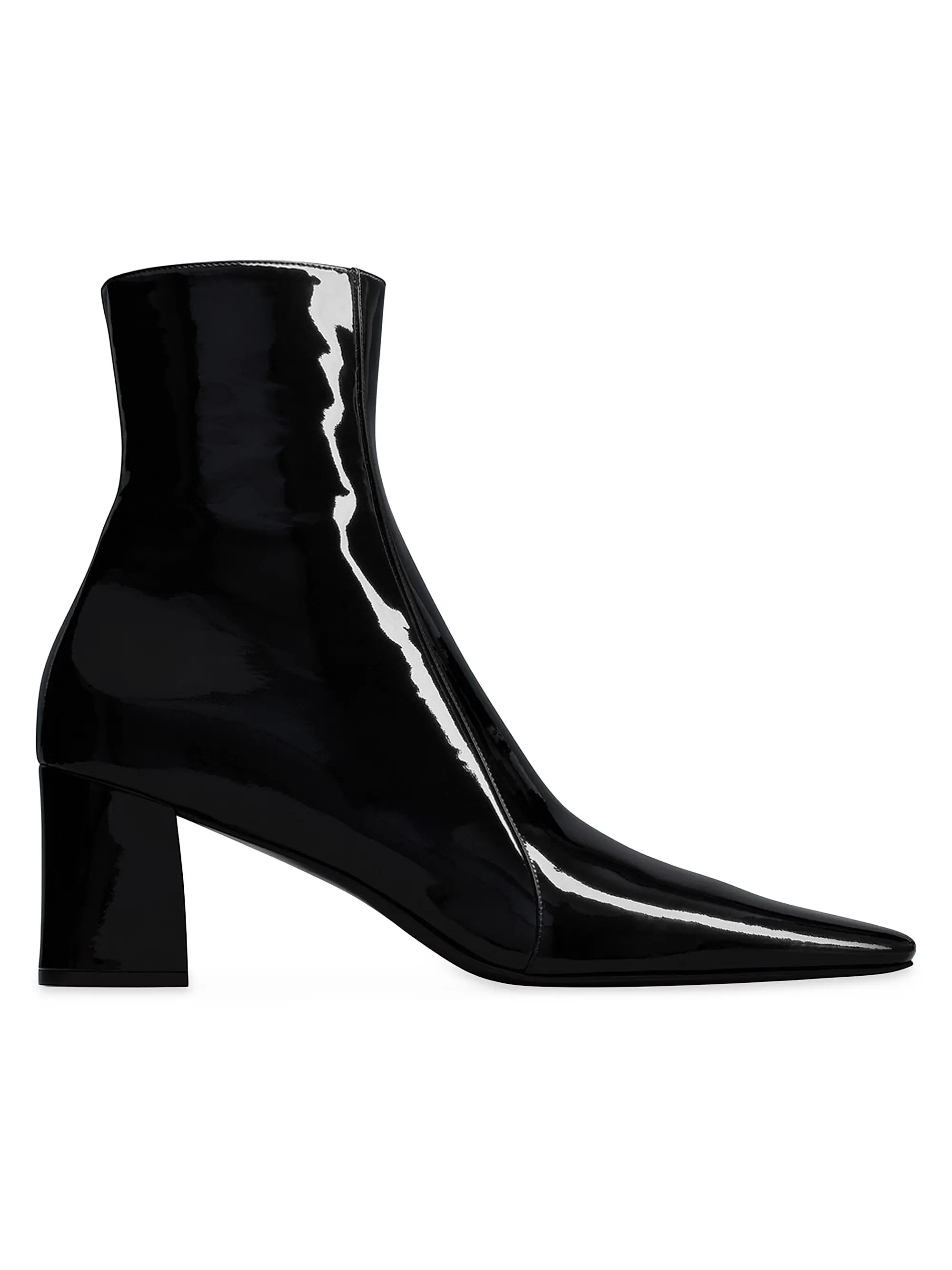 Rainer Zipped Boots In Patent Leather | Saks Fifth Avenue