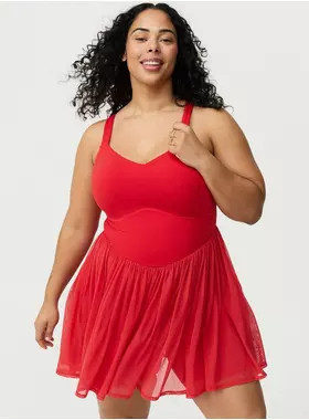 TRU Performance Core Mesh 2fer Active Dress | Torrid (US & Canada)