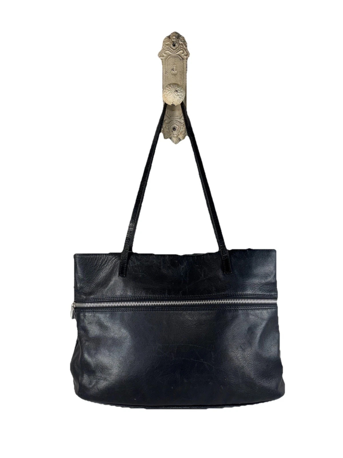 Vintage Fendi  Fendissime Black Leather tote Handbag Purse  1980's | eBay | eBay US