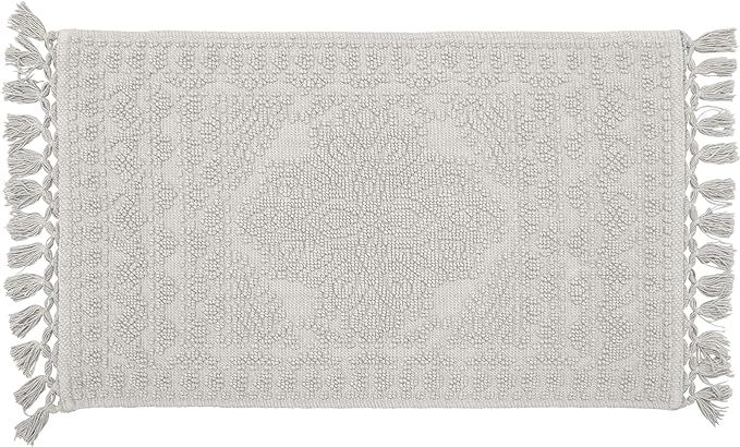 French Connection – Nellore Bath Mat | Woven and Beaded Bathroom Rug | 100% Cotton | Premium Ba... | Amazon (US)