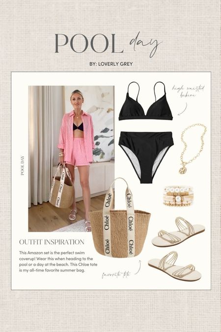 Pool day outfit idea. I love this Amazon set and Chloé tote. Loverly Grey, swimsuit 

#LTKSeasonal #LTKSwim #LTKStyleTip