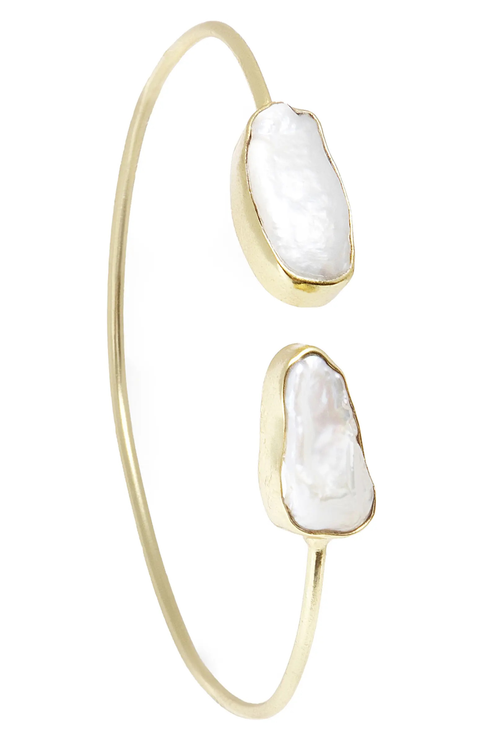 SAACHI Dual Pearl Cuff Bracelet | Nordstromrack | Nordstrom Rack