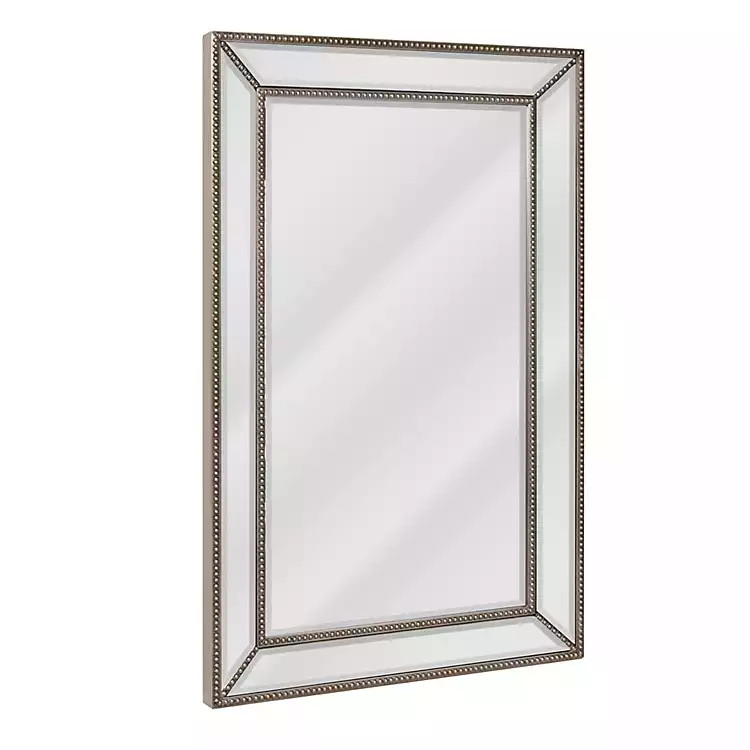 Beaded Framed Beveled Vanity Wall Mirror | Kirkland's Home
