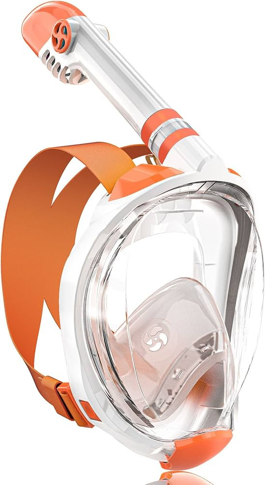 QingSong Full Face Snorkel Mask for Adults & Kids, Snorkeling Gear with Camera Mount, Foldable 18... | Amazon (US)