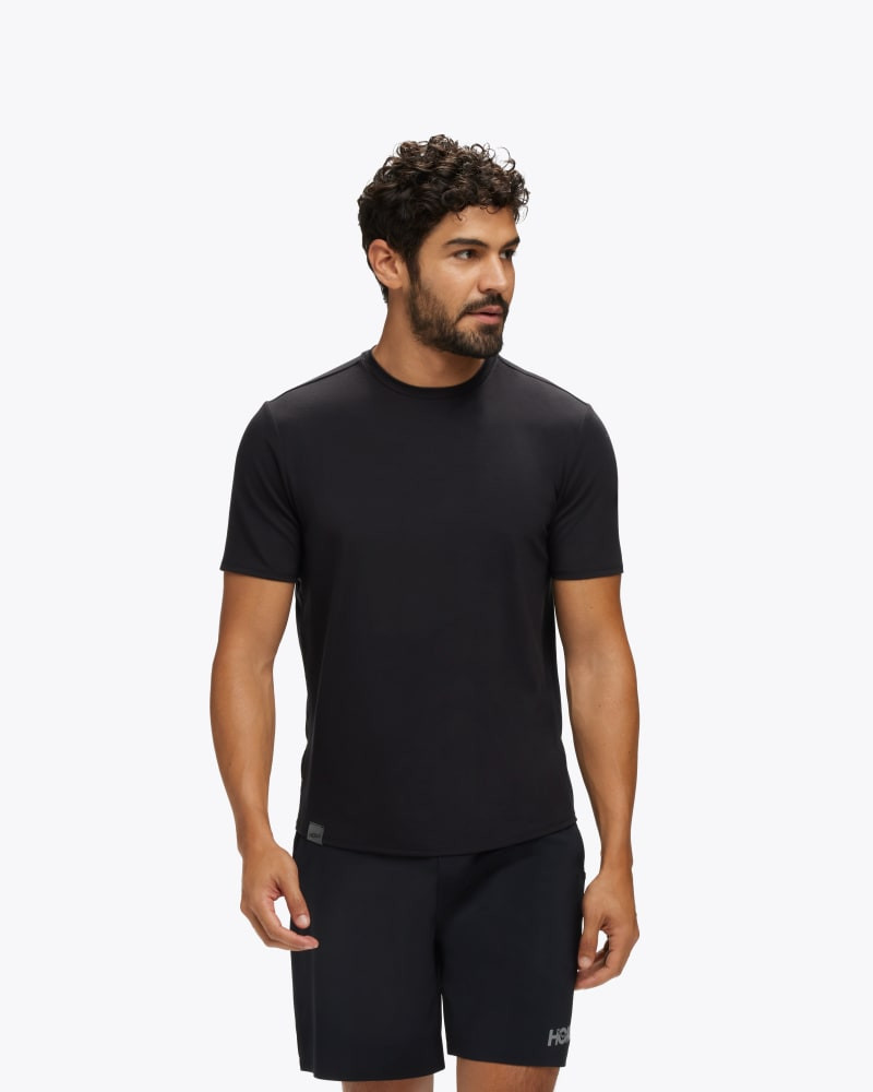 Men's Hoka Essential Tee Shirt in Black, Size XXL | Hoka One US
