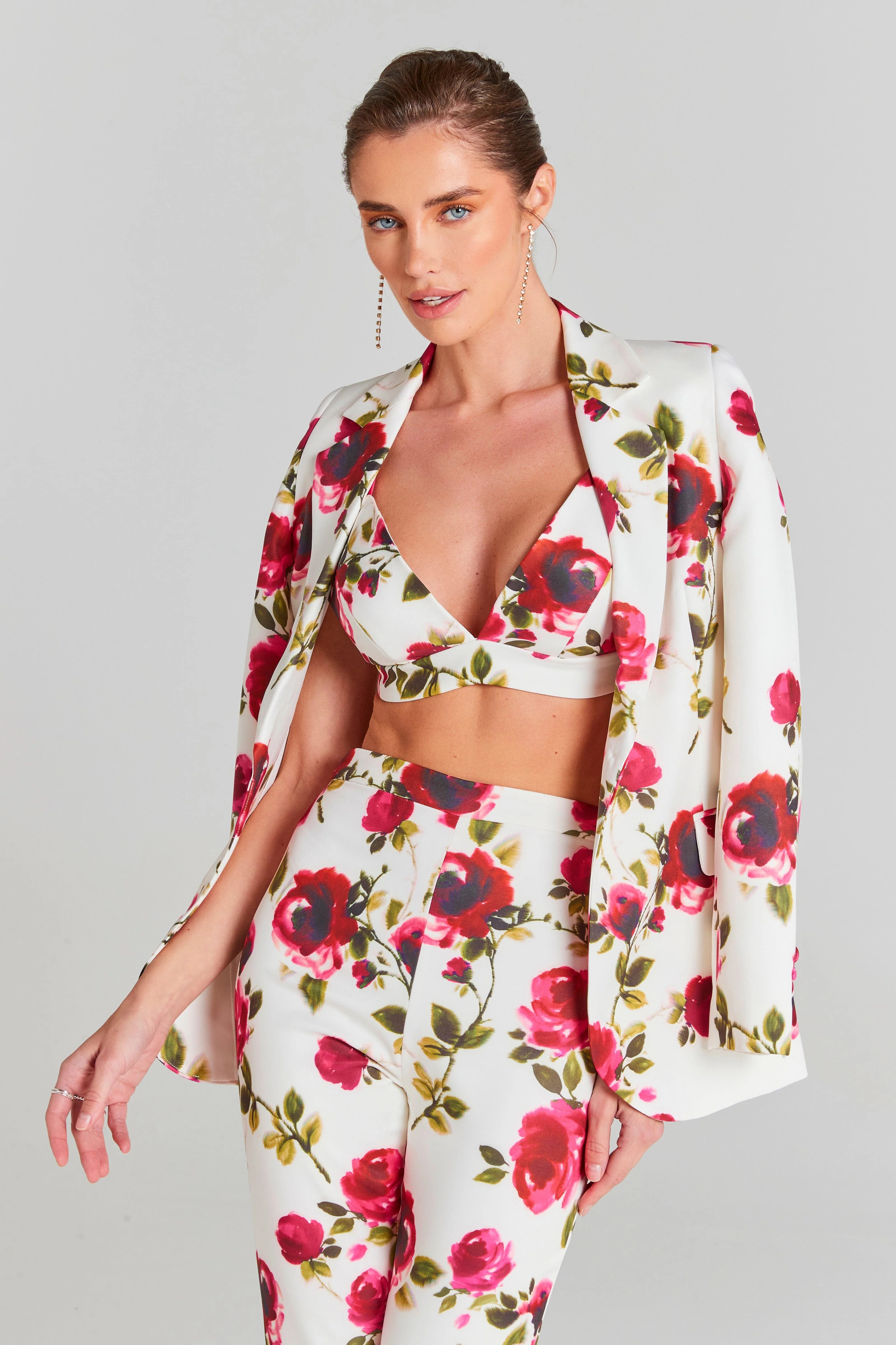 Portia White Floral Bra Top | Nadine Merabi