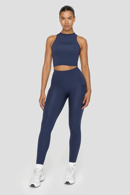 FORMTECH HIGH WAISTED ADJUSTER RUNNING LEGGING - NAVY | TALA (UK)