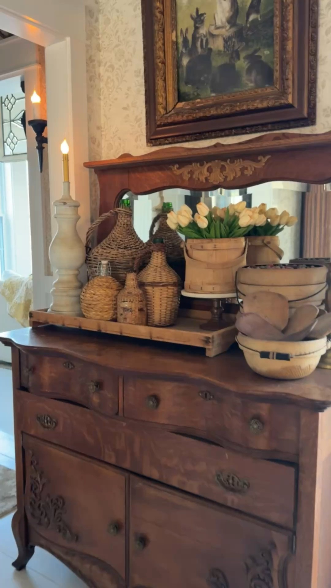 Here is an example of how we build depth and dimension in our tabletop home decor. 

#LTKstorytime #LTKHome #LTKSeasonal