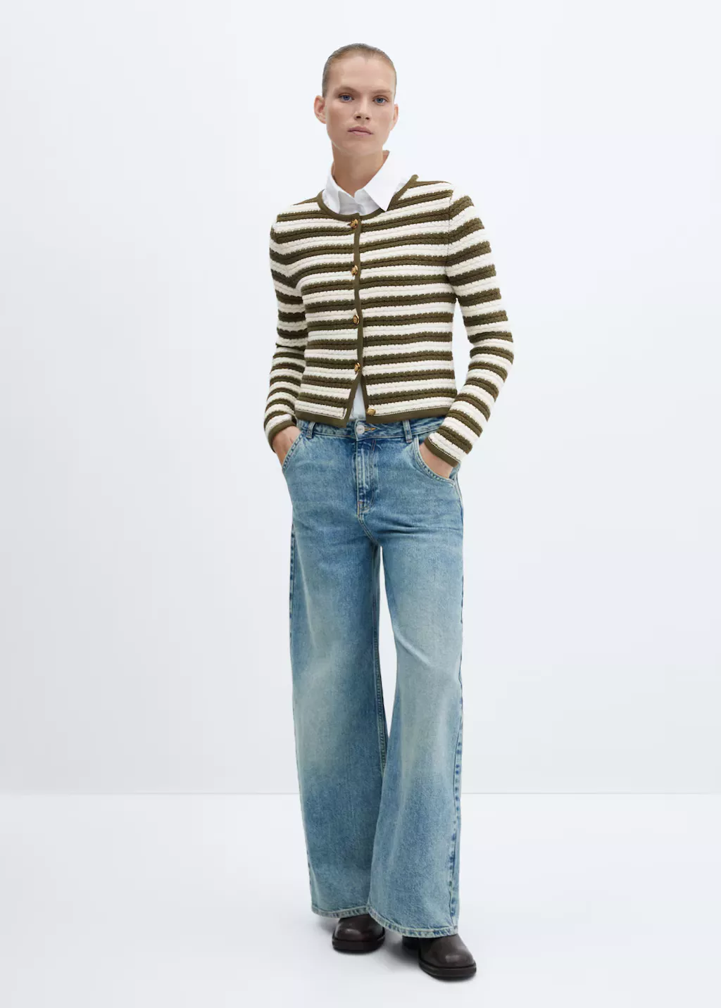 striped cardigan with jewel … curated on LTK