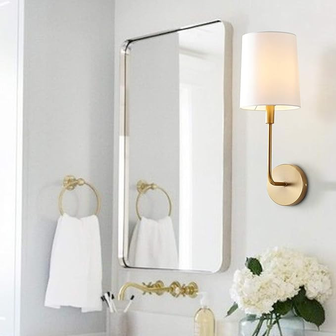 Safavieh SCN4014A Lighting Jaxson Brass Gold Wall (LED Bulb Included) Sconce | Amazon (US)