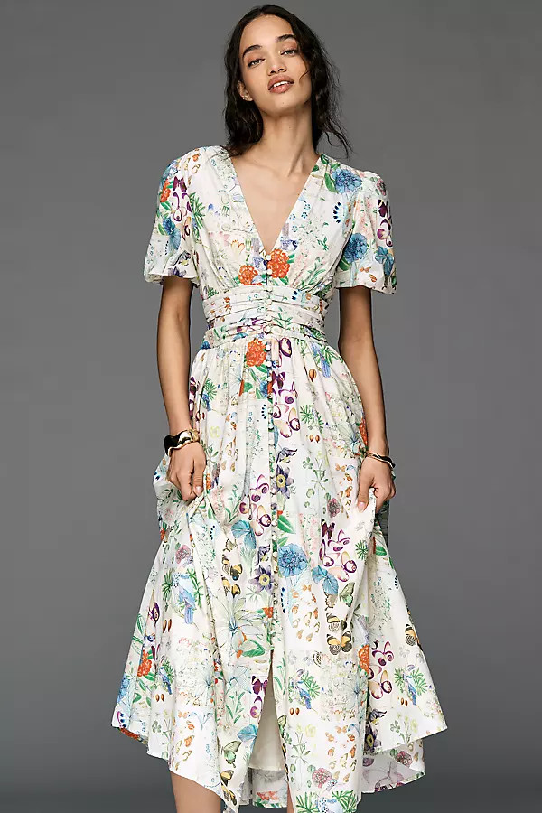 The Katerina Button-Front Dress | Anthropologie (US)