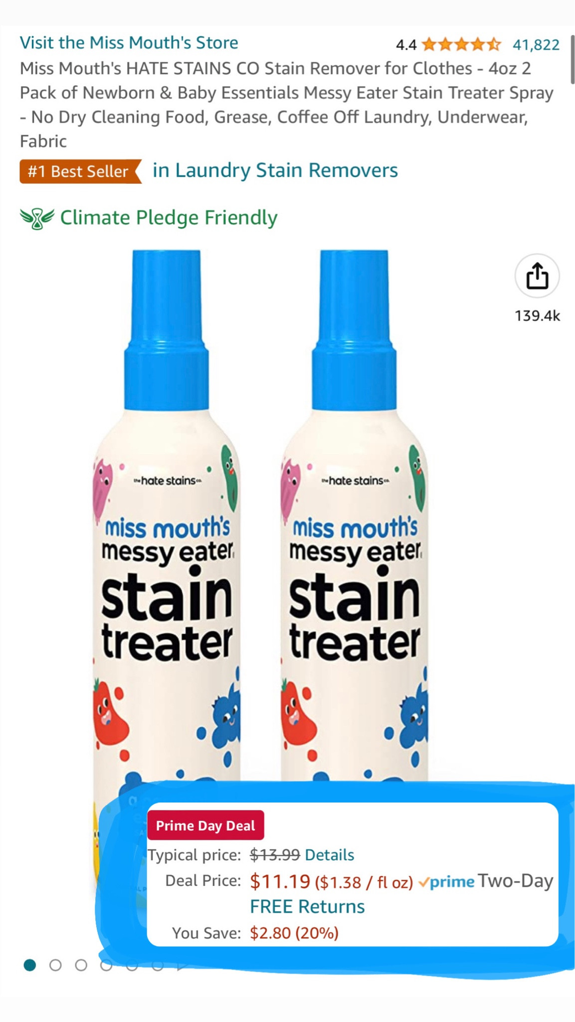 Best stain treater! #amazonprimeday #primedeals #baby #staincleaner #amazonhome 

#LTKkids #LTKxPrimeDay #LTKhome