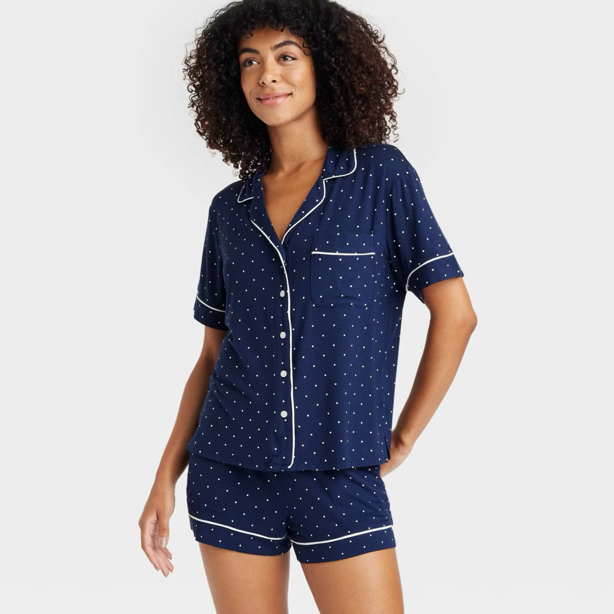 Women's Cloud Knit Short Sleeve Top and Shorts Pajama Set

#LTKCyberWeek #LTKHoliday #LTKGiftGuide