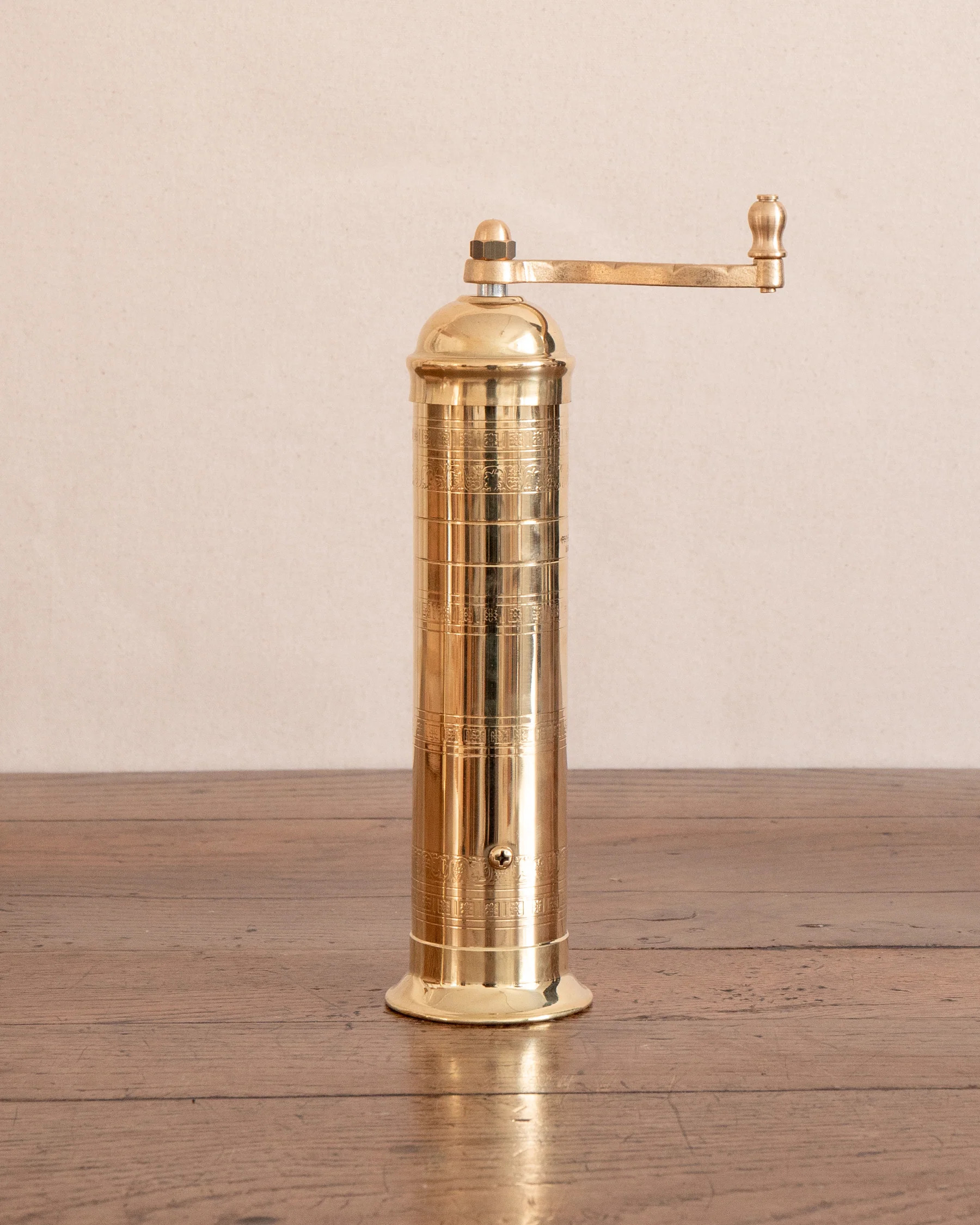 Brass Pepper Mill 10" | The Vintage Rug Shop
