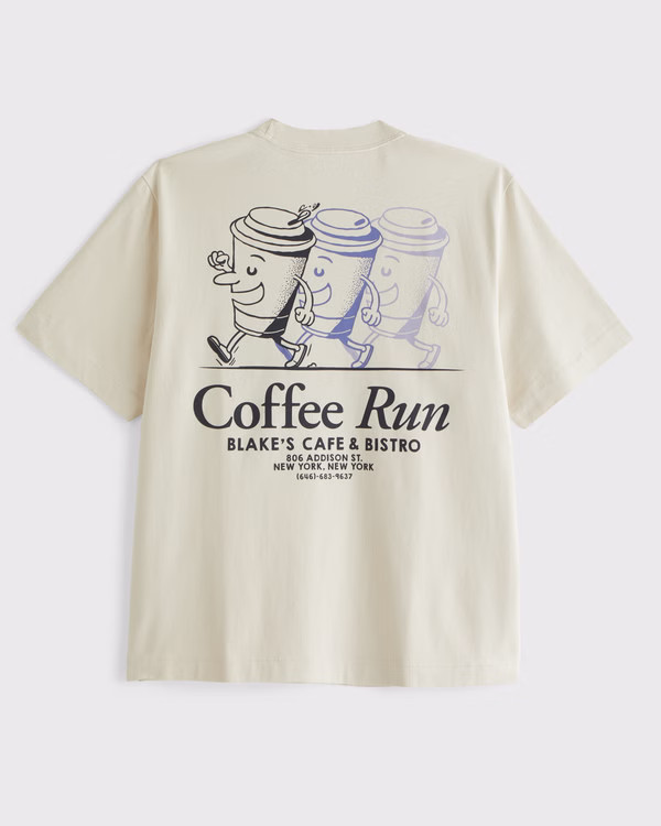 Premium Heavyweight 2.0 Cafe Graphic Tee | Abercrombie & Fitch (US)