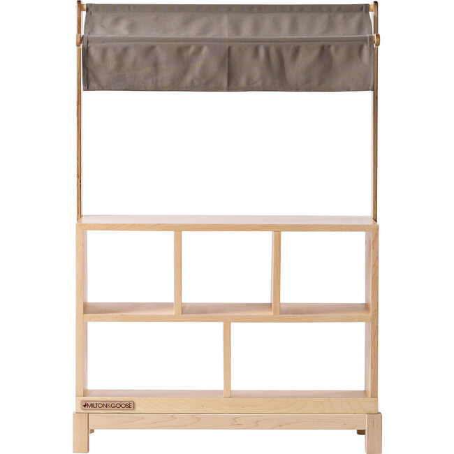Baby Toys | Market Stand, Natural and Gray | Milton & Goose from Maisonette | Maisonette