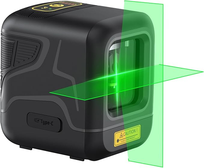 Fanttik D2 Laser Level, 100 ft Self-Leveling Green Cross Line Laser, USB-C Rechargeable, Rotatabl... | Amazon (US)