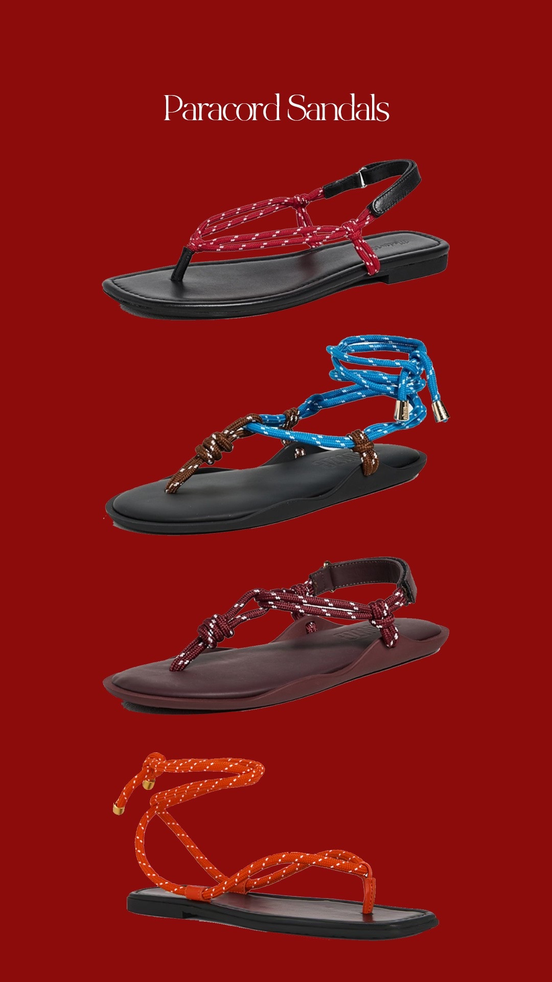 Paracord sandal roundup 🛒