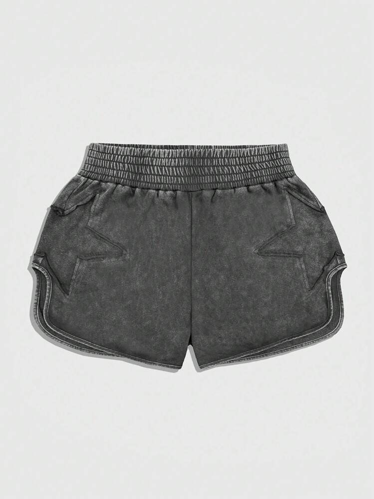 ROMWE MEN Street Life Men's Summer Casual Washed Distressed Shorts, For Back To School | SHEIN