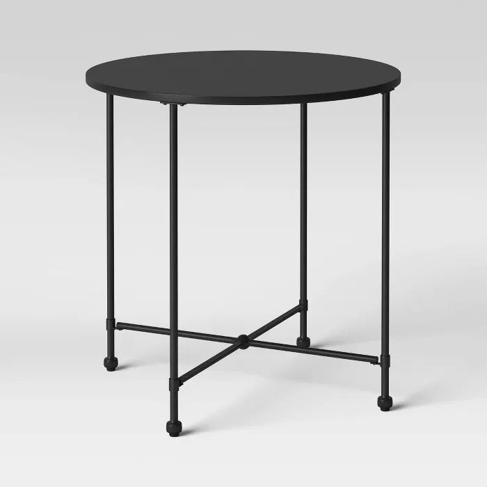 Midway Round Metal Patio Bistro Table - Black - Threshold&#8482; designed with Studio McGee | Target
