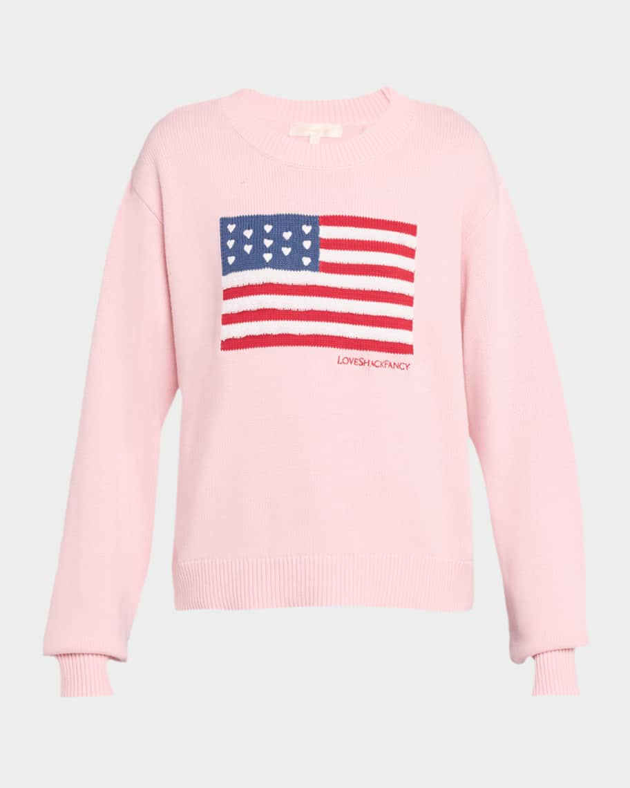 LoveShackFancy Ty Cotton Flag Pullover | Neiman Marcus